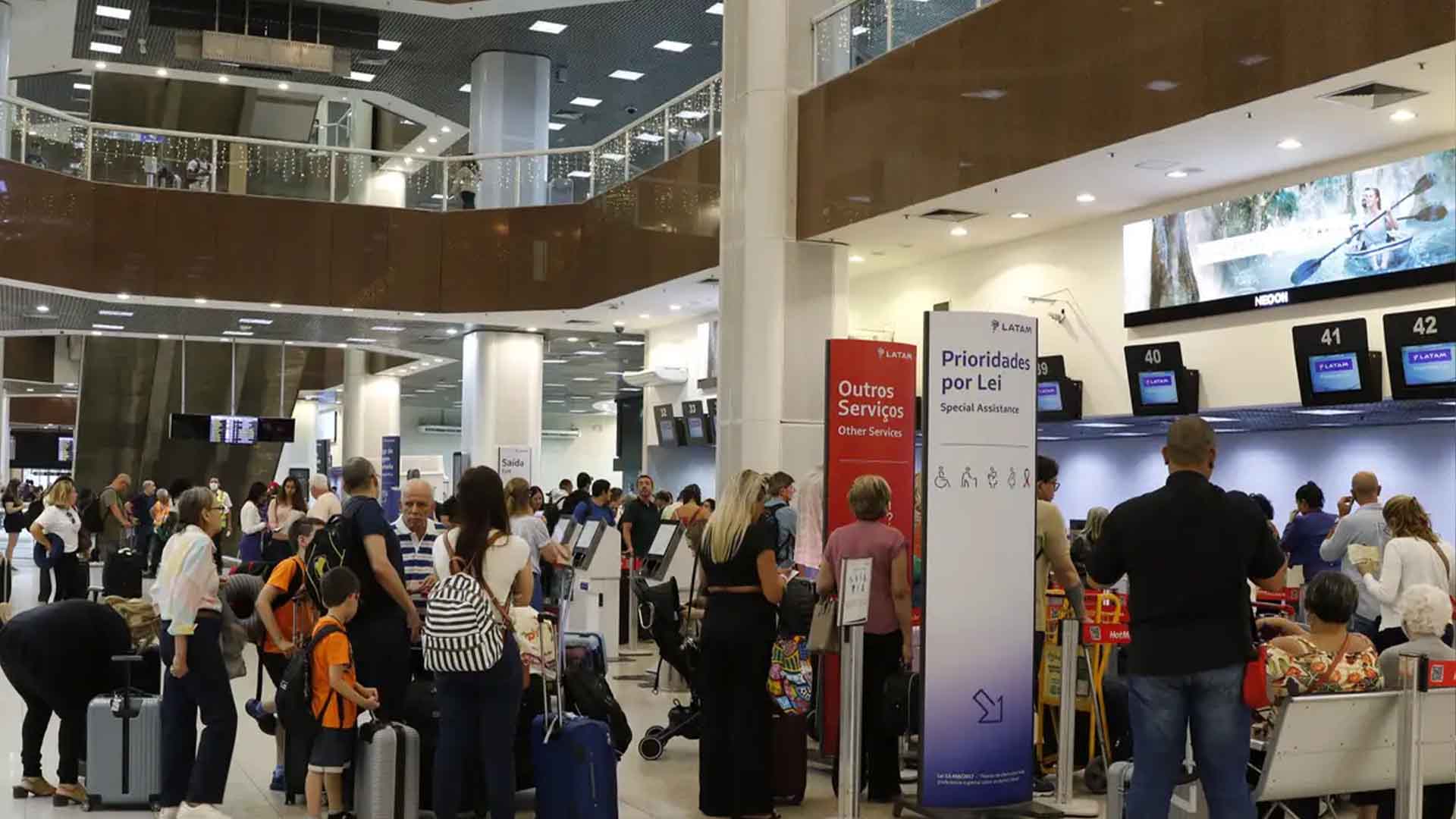 Passageiros no Santos Dumont